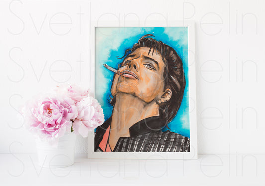 Mickey Rourke, ART PRINT Signed by Artist
