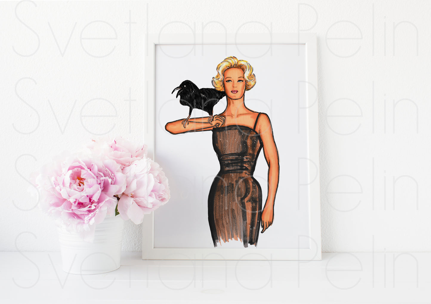 Tippi Hedren, ART PRINT Signed by Artist