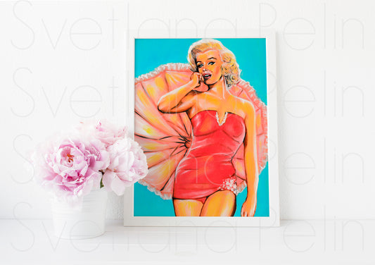 Marilyn Monroe, Bert Reisfeld, How to Marry a Millionaire, HTMM, ART PRINT Signed by Artist