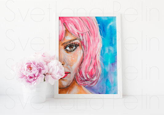 Natalie Portman, ART PRINT Signed by Artist