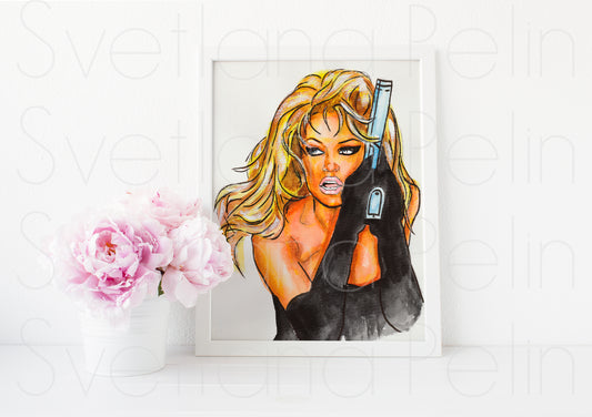 Pamela Anderson, ART PRINT Signed by Artist