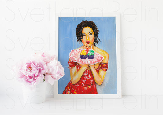Monica Bellucci, ART PRINT Signed by Artist