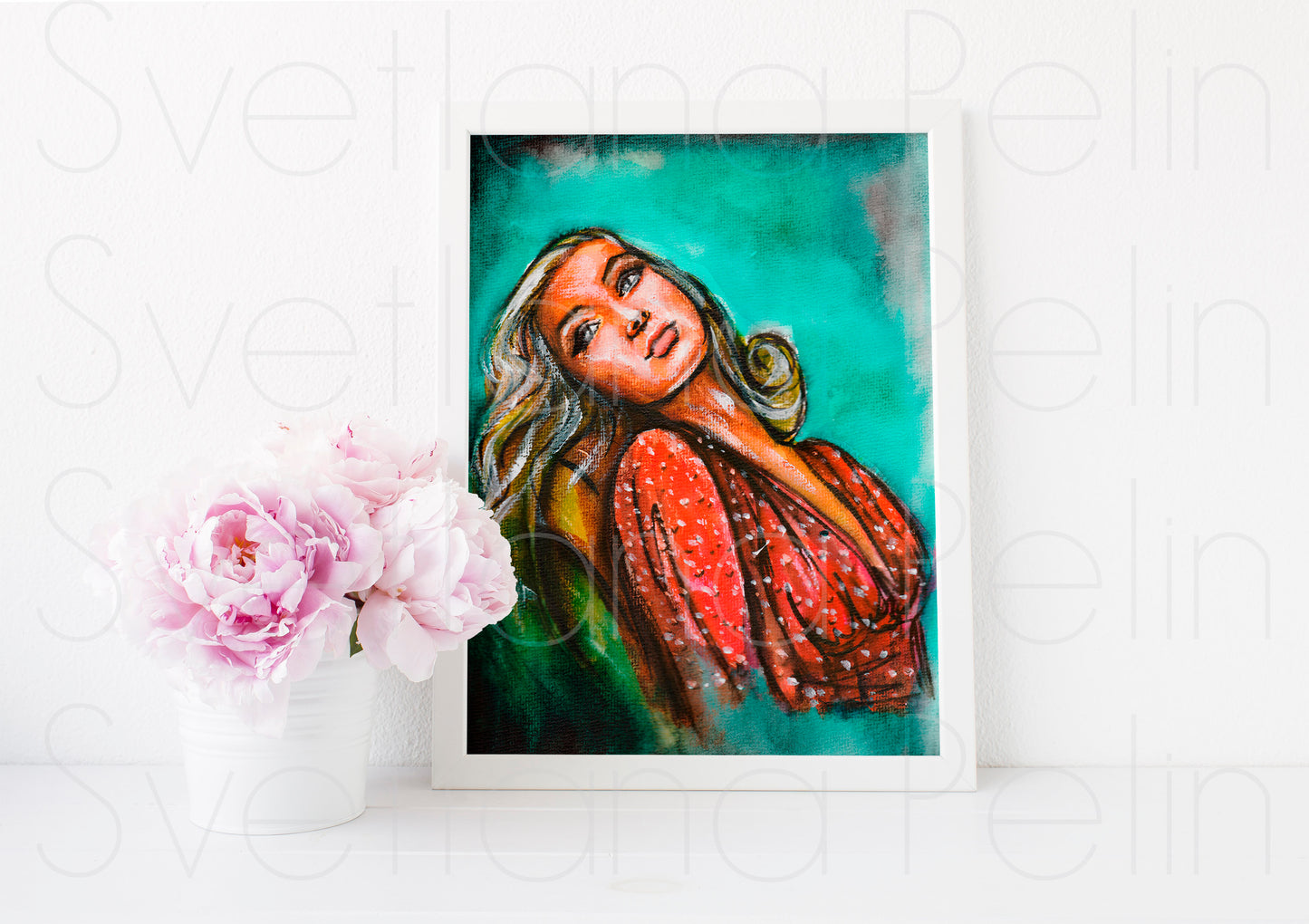 Veronica Lake, ART PRINT Signed by Artist