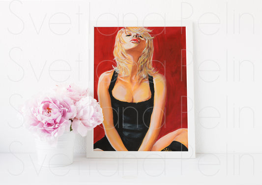 Scarlett Johansson, ART PRINT Signed by Artist