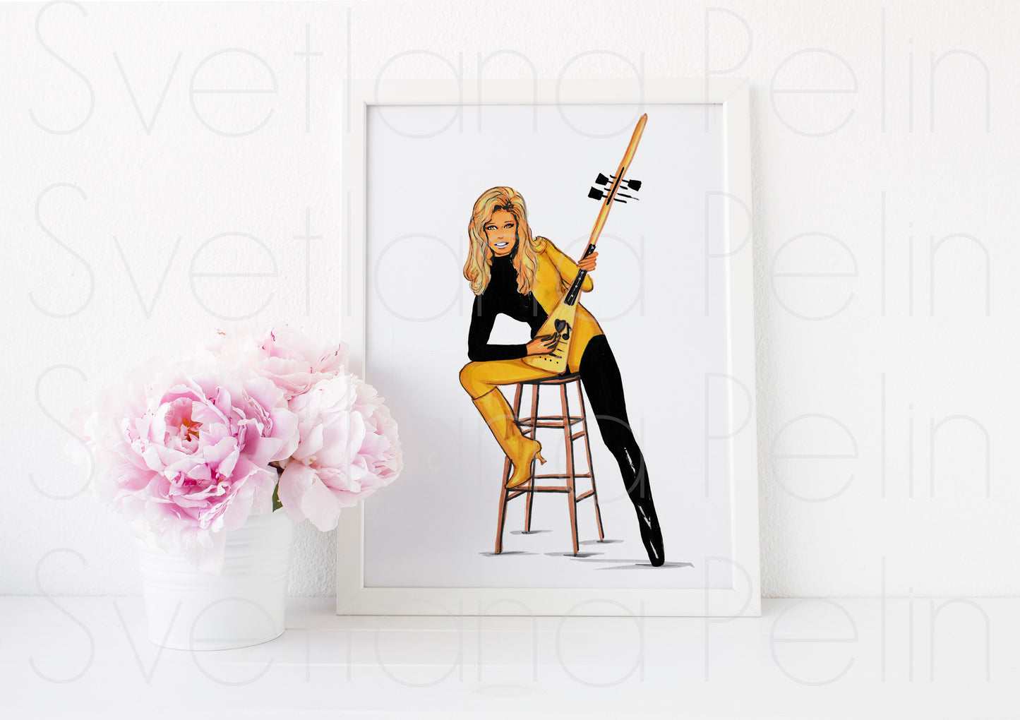 Nancy Sinatra, Angélique, ART PRINT Signed by Artist