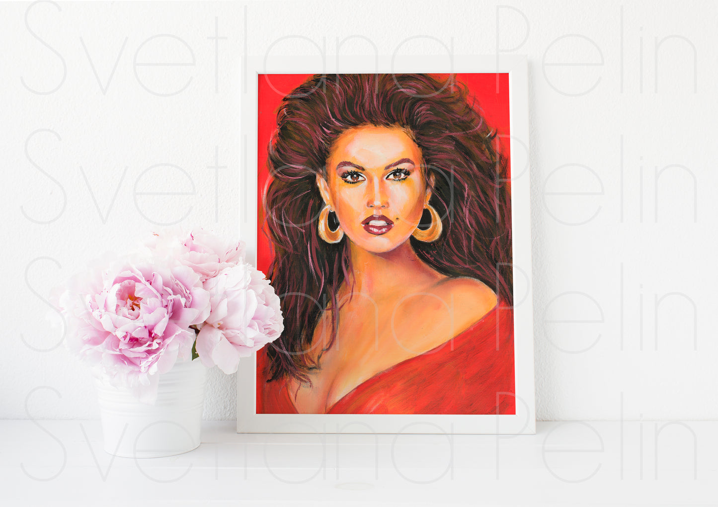 Cindy Crawford, ART PRINT Signed by Artist