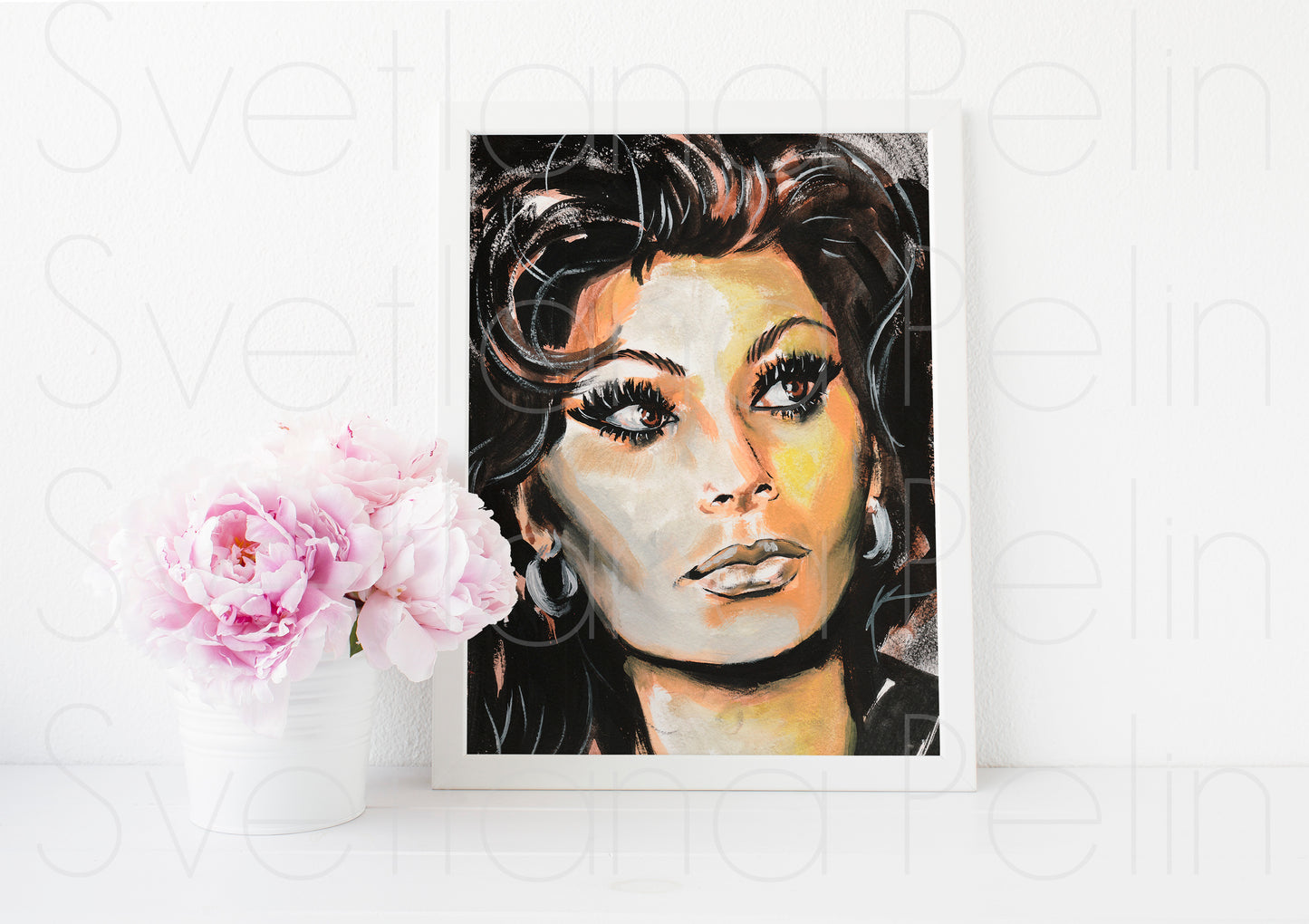 Sophia Loren, ART PRINT Signed by Artist