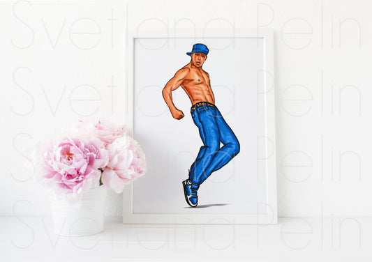 Channing Tatum, ART PRINT Signed by Artist