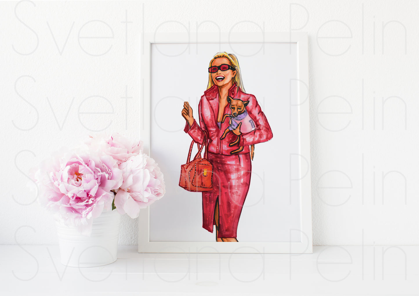 Reese Witherspoon, Elle Woods, Legally Blonde, ART PRINT Signed by Artist