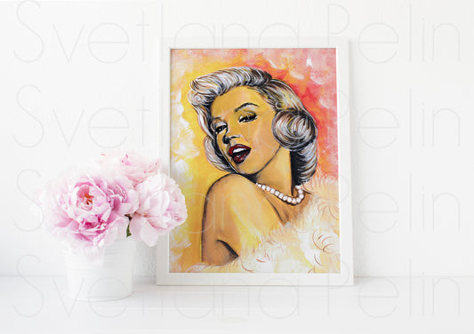 Marilyn Monroe, Gene Trindl, ART PRINT Signed by Artist