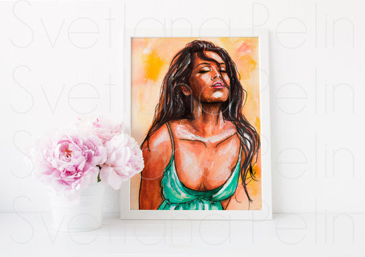 Megan Fox, ART PRINT Signed by Artist