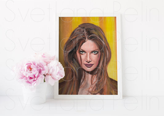 Laetitia Casta, ART PRINT Signed by Artist