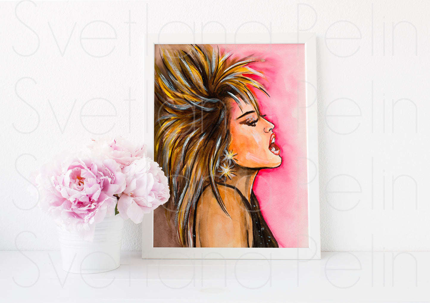 Miley, ART PRINT Signed by Artist