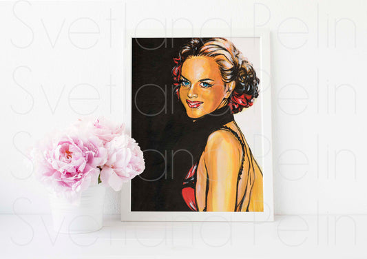 Nicole Kidman, ART PRINT Signed by Artist