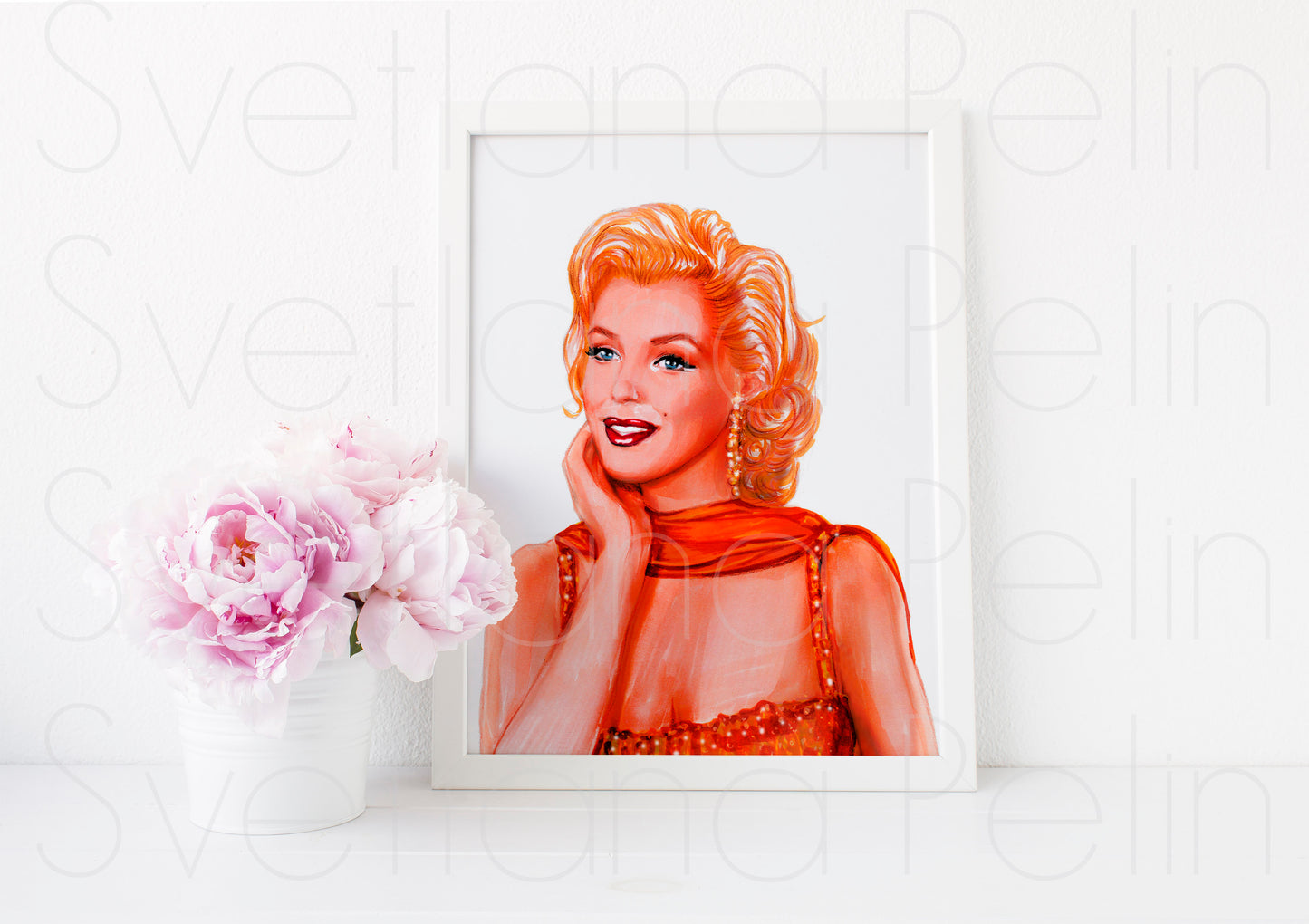 Marilyn Monroe, Gentlemen Prefer Blondes, GPB, ART PRINT Signed by Artist