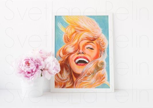 Marilyn Monroe, Jack Cardiff, ART PRINT Signed by Artist