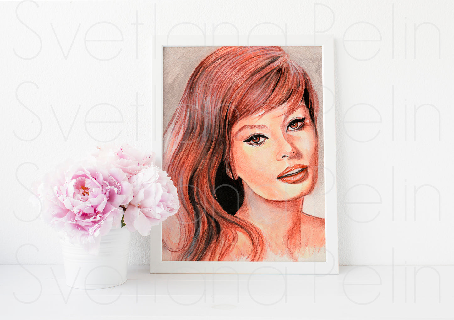 Sophia Loren, ART PRINT Signed by Artist