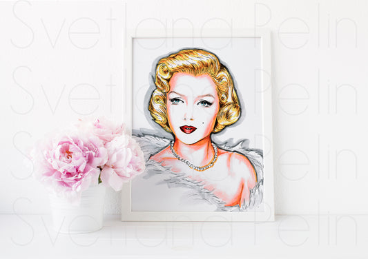 Marilyn Monroe, Frank Powolny, ART PRINT Signed by Artist