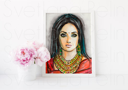 Sridevi, ART PRINT Signed by Artist