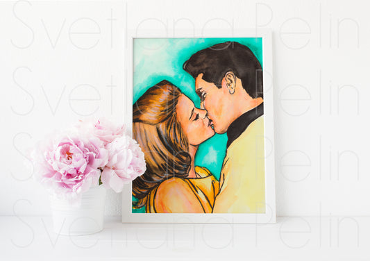 Elvis, Ann-Margret, Viva Las Vegas, ART PRINT Signed by Artist