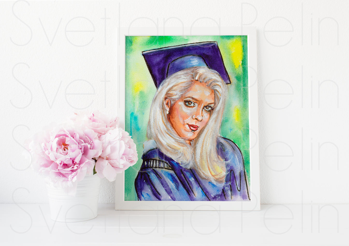 Tori Spelling, Beverly Hills, ART PRINT Signed by Artist