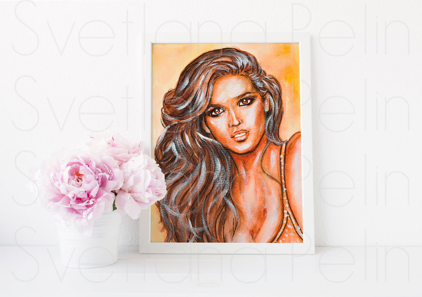 Gia Carangi, ART PRINT Signed by Artist