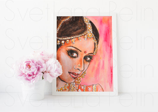 Sridevi, ART PRINT Signed by Artist