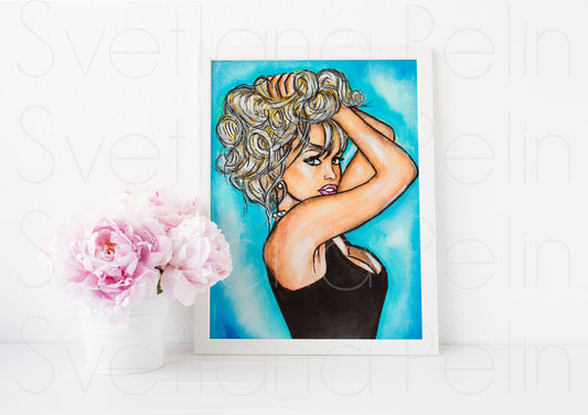 Pamela Anderson, ART PRINT Signed by Artist