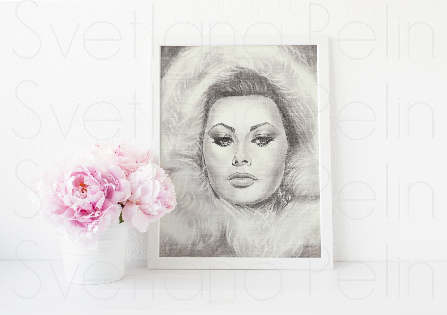 Sophia Loren, ART PRINT Signed by Artist