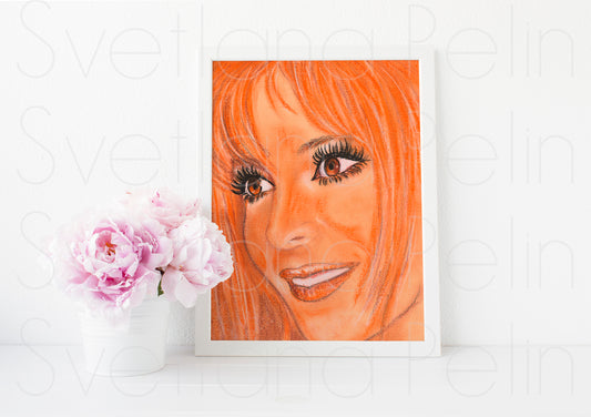 Mylene, ART PRINT Signed by Artist