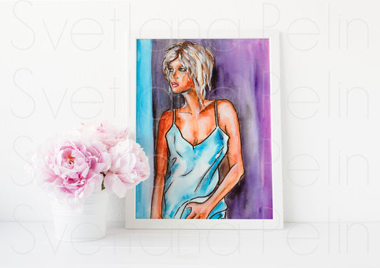 Kim Basinger, ART PRINT Signed by Artist