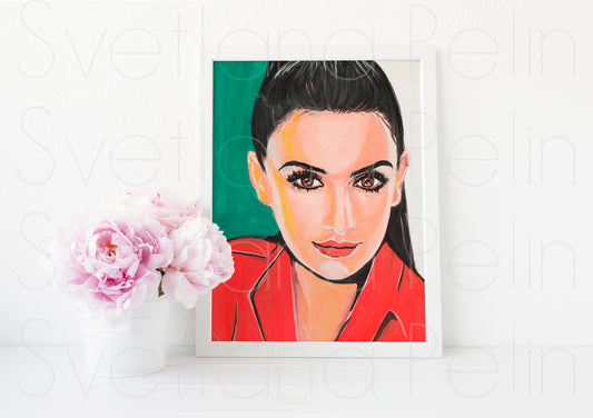 Penelope Cruz, ART PRINT Signed by Artist