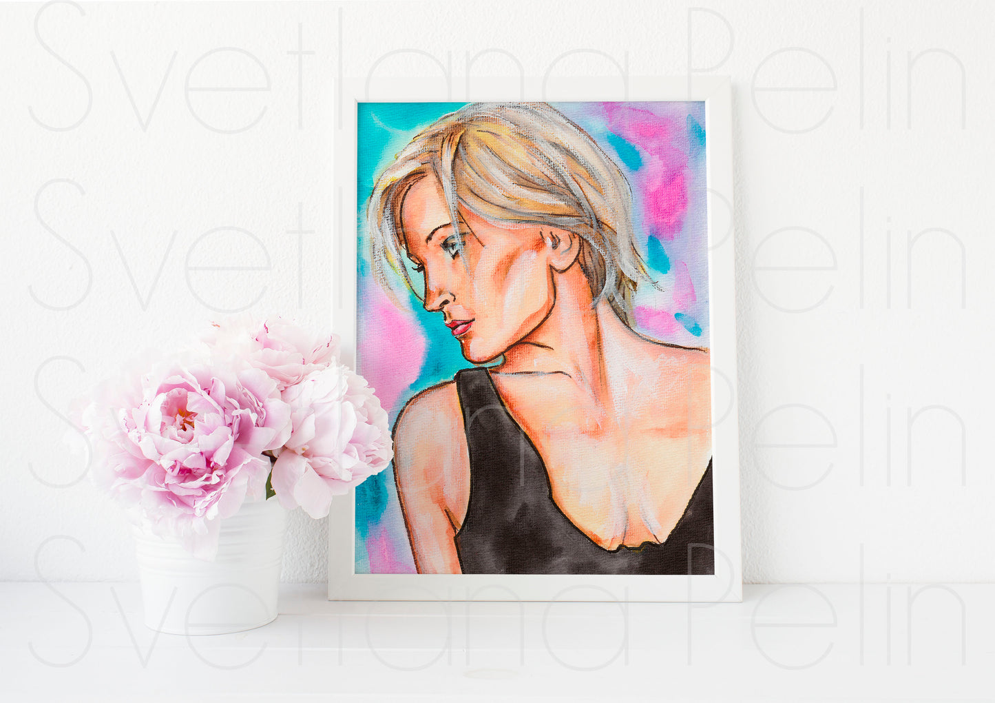 Patricia Kaas, ART PRINT Signed by Artist