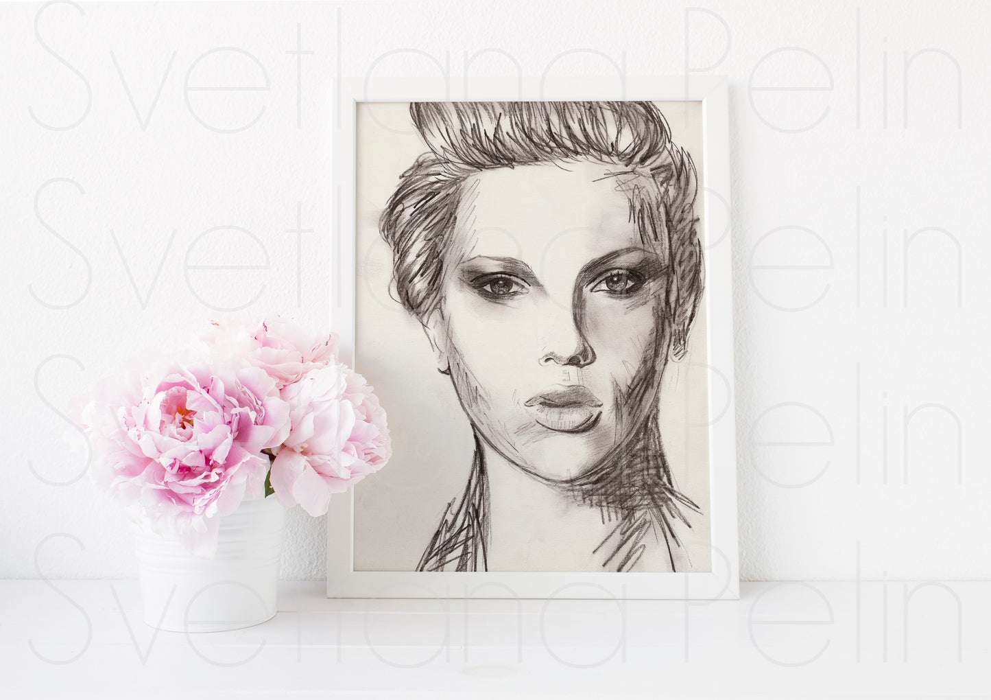 Scarlett Johansson, ART PRINT Signed by Artist