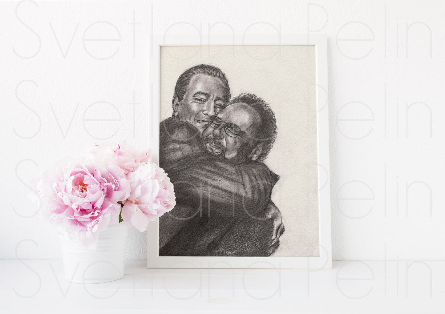Robert De Niro, Billy Crystal, ART PRINT Signed by Artist