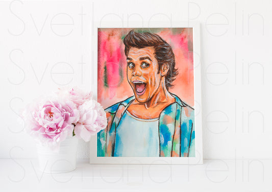 Jim Carrey, ART PRINT Signed by Artist