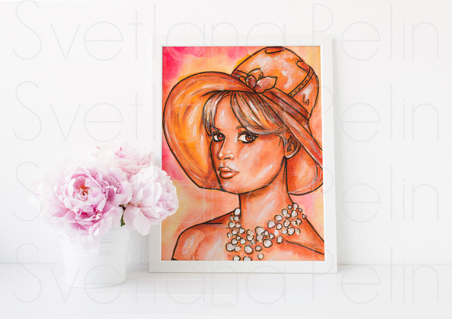 Brigitte Bardot, ART PRINT Signed by Artist