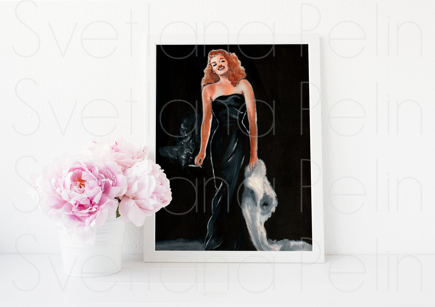 Rita Hayworth, Gilda, ART PRINT Signed by Artist