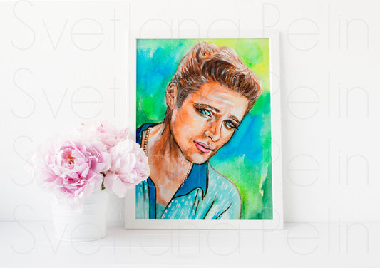 Jason Priestley, Beverly Hills, ART PRINT Signed by Artist