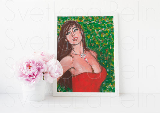 Monica Bellucci, ART PRINT Signed by Artist