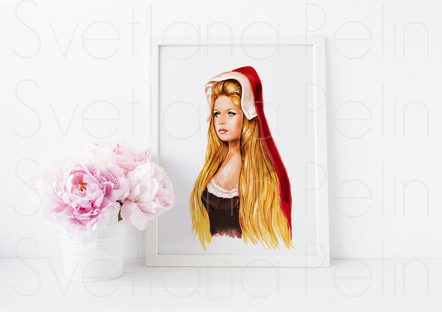 Brigitte Bardot, ART PRINT Signed by Artist