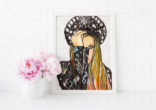 Avril Lavigne, ART PRINT Signed by Artist