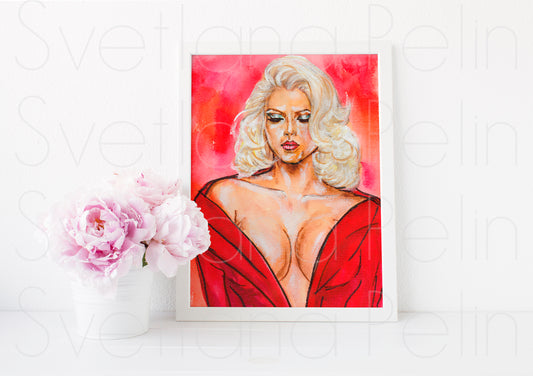 Anna Nicole, ART PRINT Signed by Artist