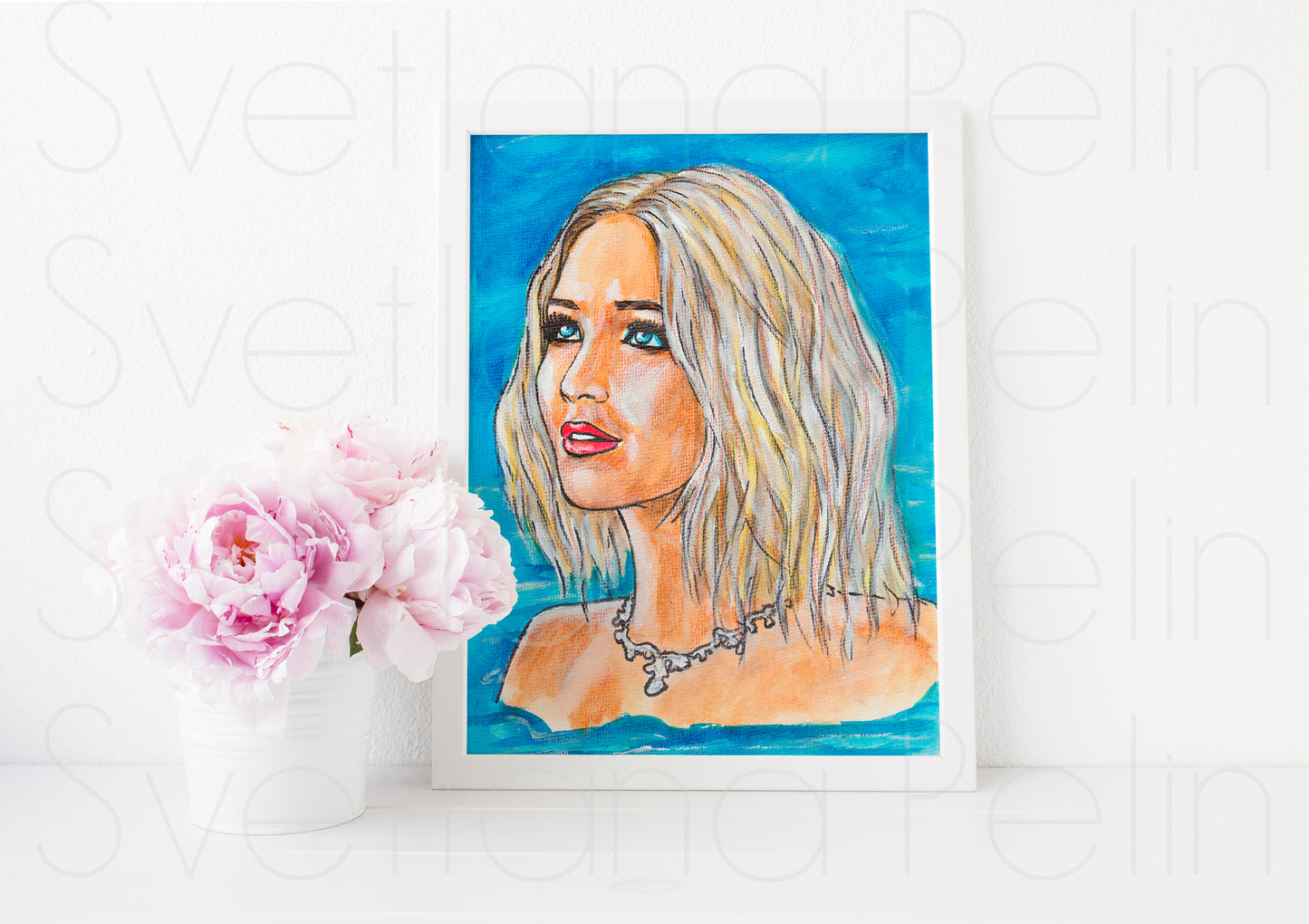 Jennifer Lawrence, ART PRINT Signed by Artist