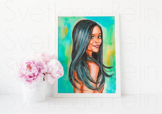 Jenna Ortega, ART PRINT Signed by Artist