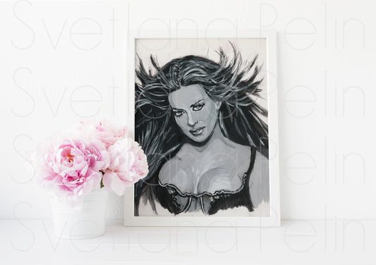 Carmen Electra, ART PRINT Signed by Artist