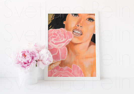 Salma Hayek, ART PRINT Signed by Artist