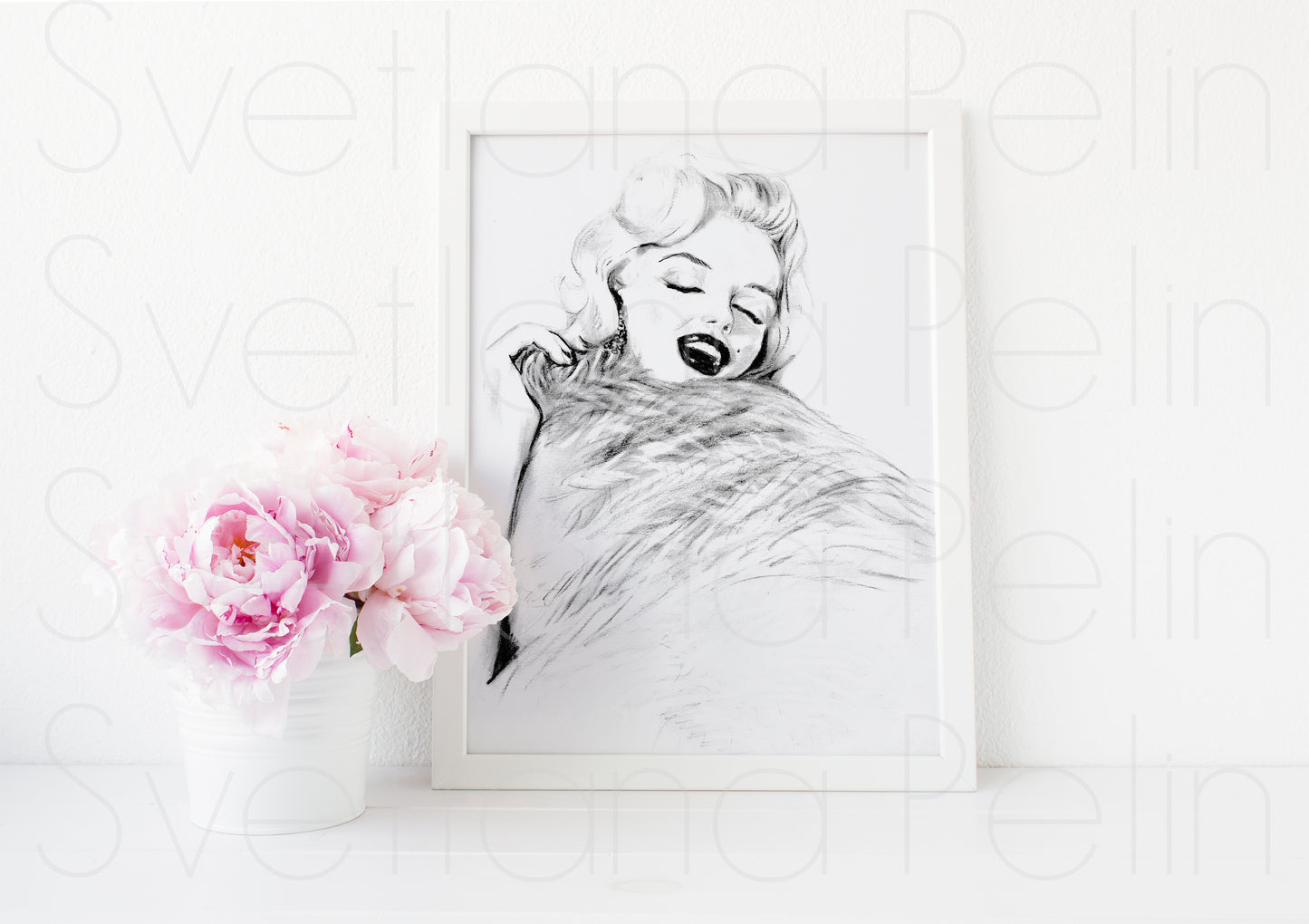 Marilyn Monroe, Gentlemen Prefer Blondes, GPB, ART PRINT Signed by Artist