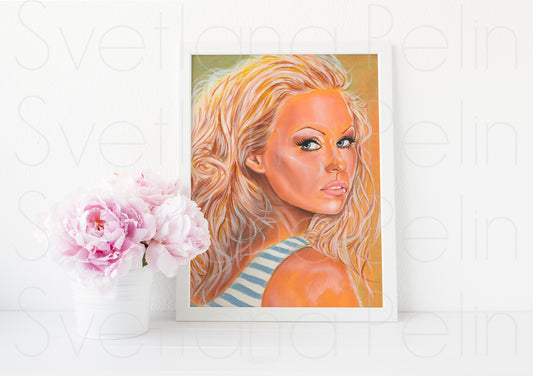 Pamela Anderson, ART PRINT Signed by Artist