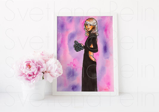 Mireille Darc, ART PRINT Signed by Artist